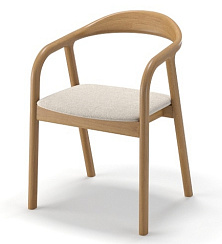 Стул Бионик (барни крем/ ноги дуб коньяк) Стул Бионик (барни крем/ ноги дуб коньяк)